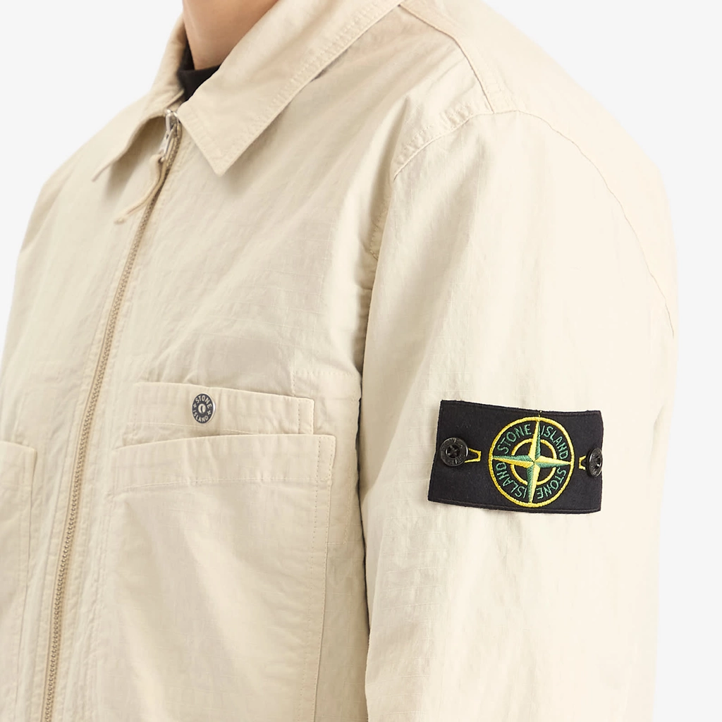 Stone Island Men's Mil-Spec Stretch Ripstop-TC Shirt Jacket